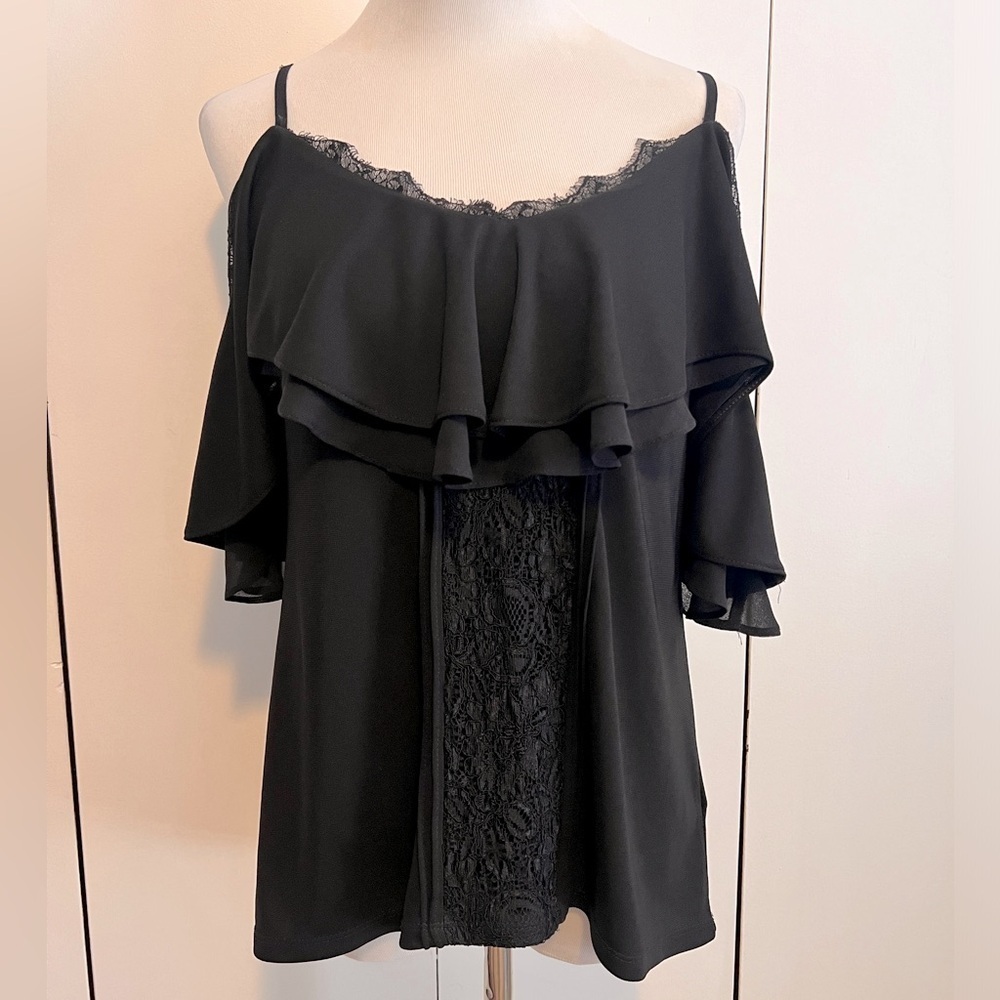 WHBM Cold Shoulder Top